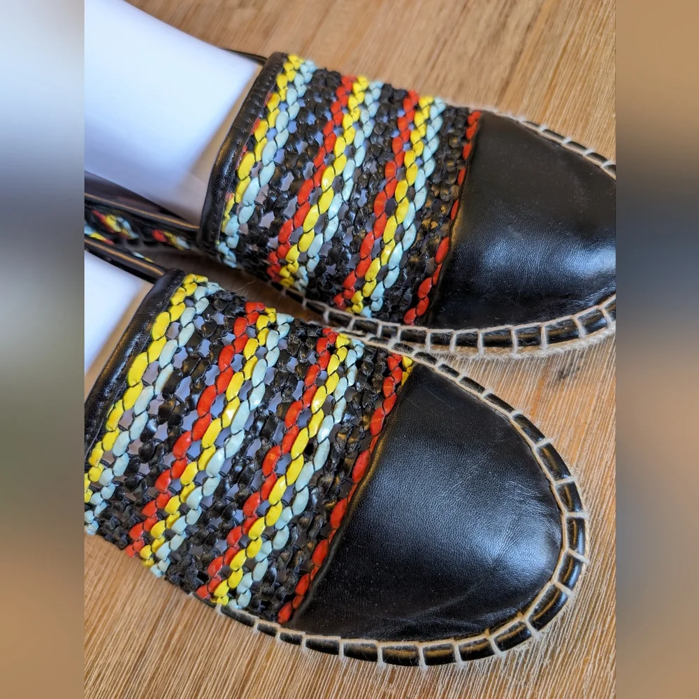 Sam Edelman Circus Woven Lena Espadrilles Flat Size 9.5 Medium